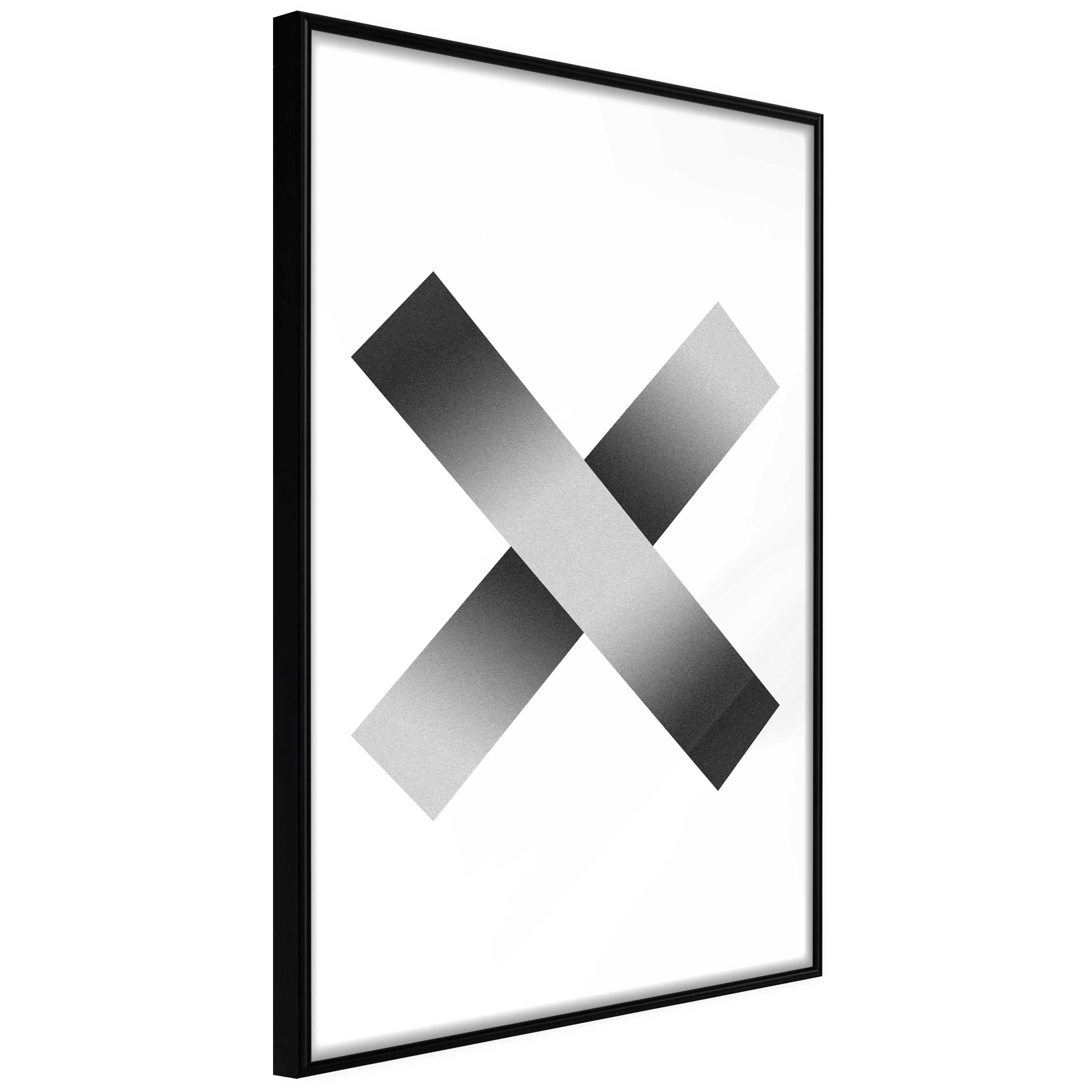 Affisch - Cross [Poster] 20x30 Svart ram, 20x30 cm