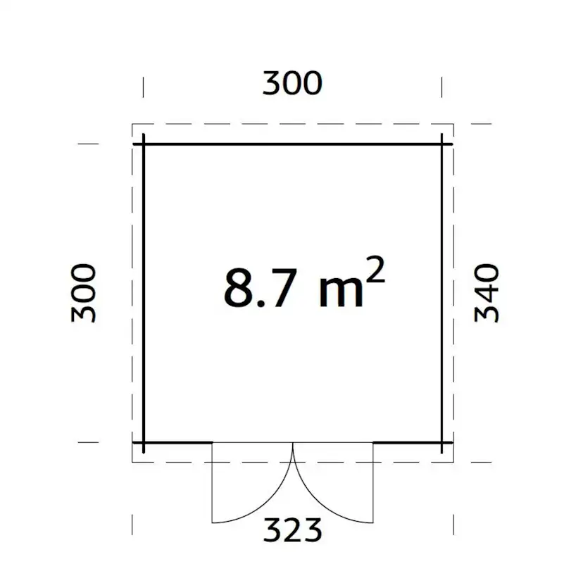 Stuga Palmako Ella 9 m2