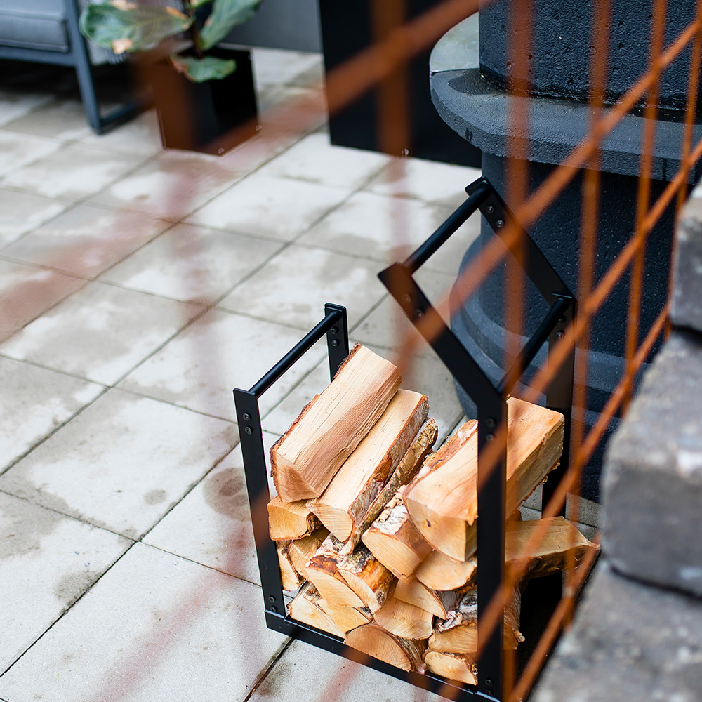 Vedställ Skotte Garden Metall Svart