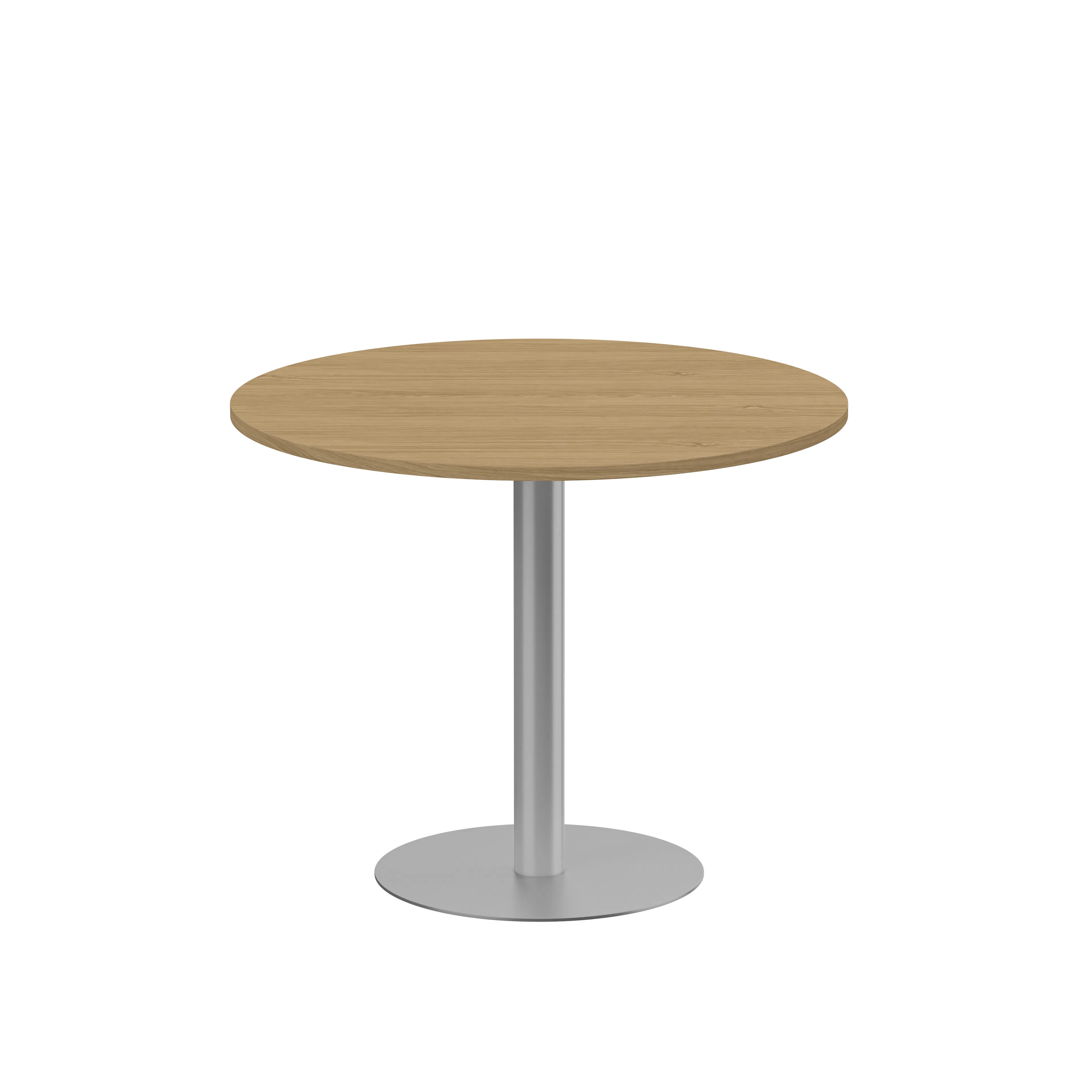 Pelarbord diam 900 H720 eklaminat/silver Ek/Silver