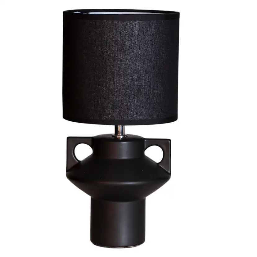 Bordslampa Cottex Mateo H34 cm Keramikfot med Linneskärm