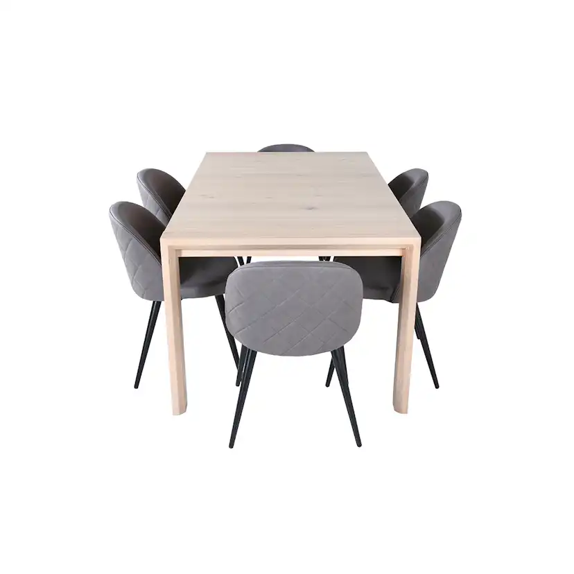 Matgrupp Venture Home Shy med 6 Valentina Stitcthes Stolar Mikrofiber