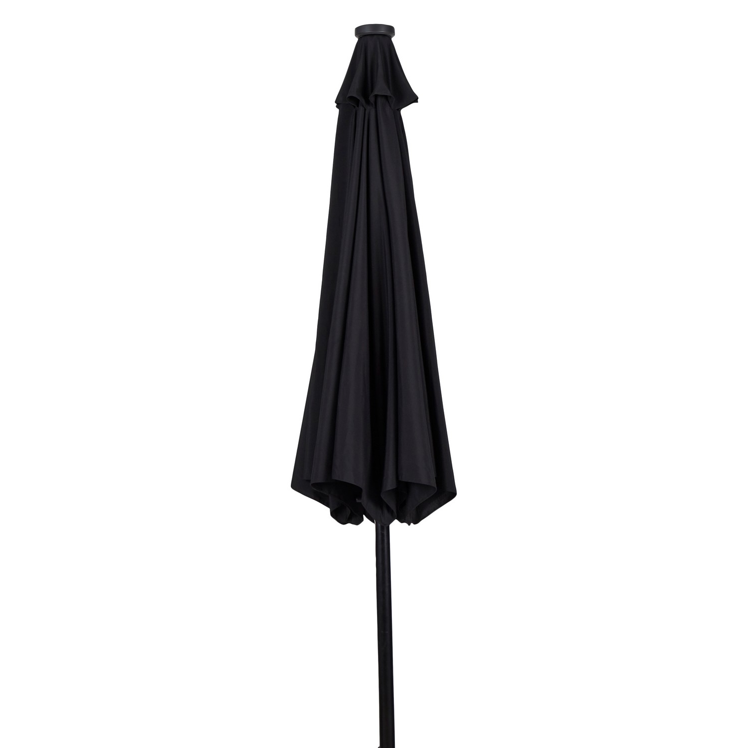 UMBRELLA W/CRANK W/SOLAR/LED W/TILT Ø3M (47340) Svart/Svart