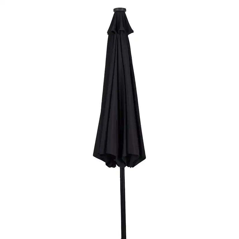 UMBRELLA W/CRANK W/SOLAR/LED W/TILT Ø3M (47340) Svart/Svart