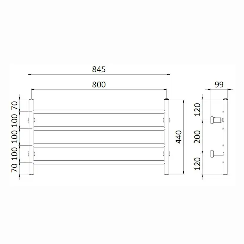 Handdukstork REJ Design Largo E 80444