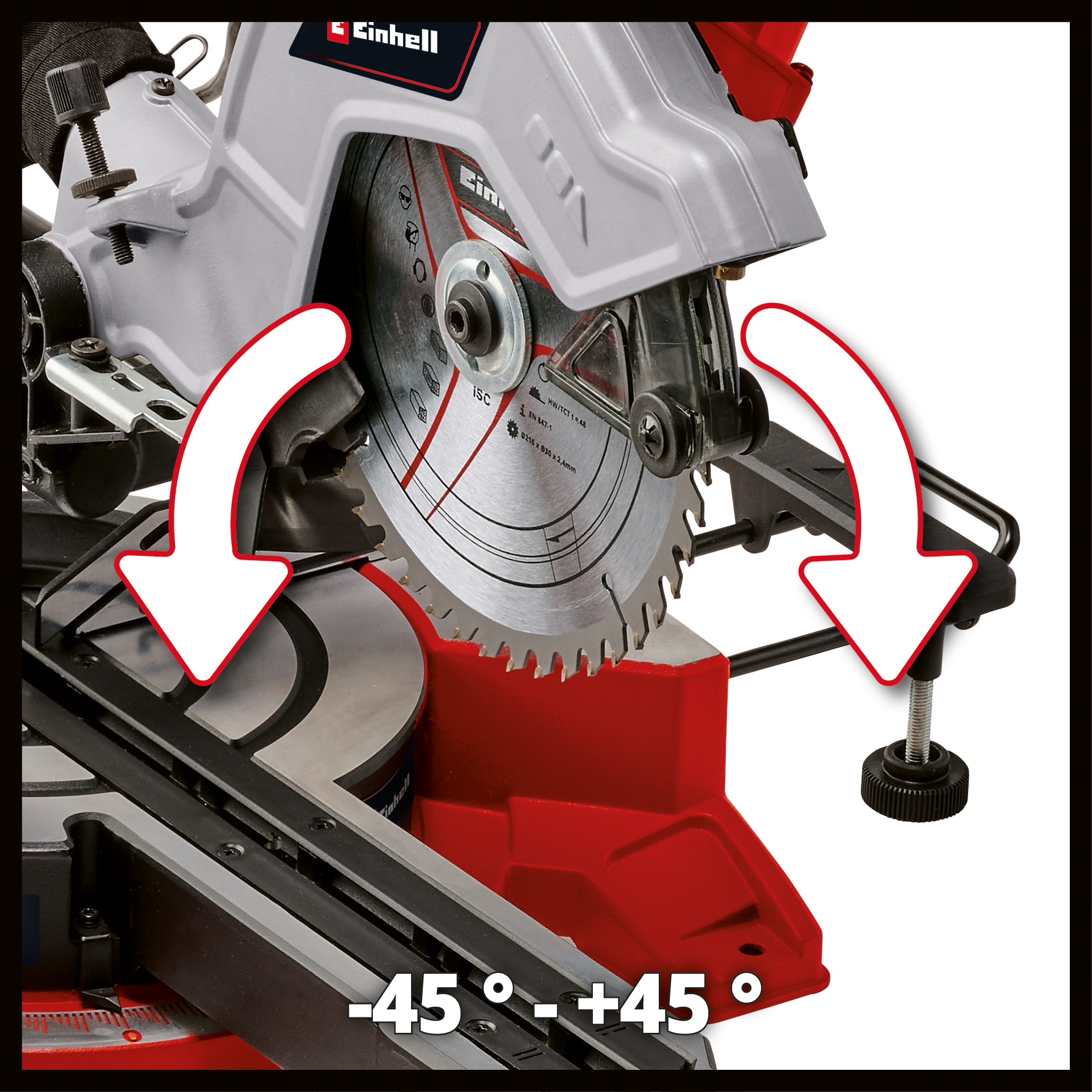 Glid-geringssåg Einhell TE-SM 8 L Dual