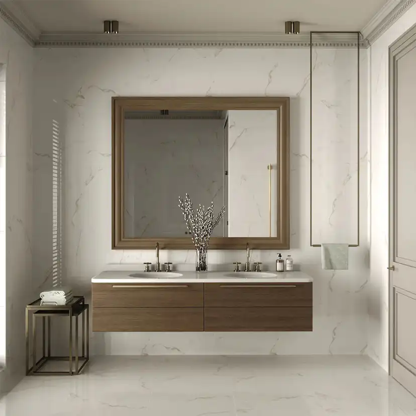 Klinker Carrara Marmor Blank 60x60