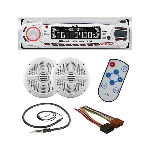 Stereopaket ProMarine Bluetooth 4x65 W