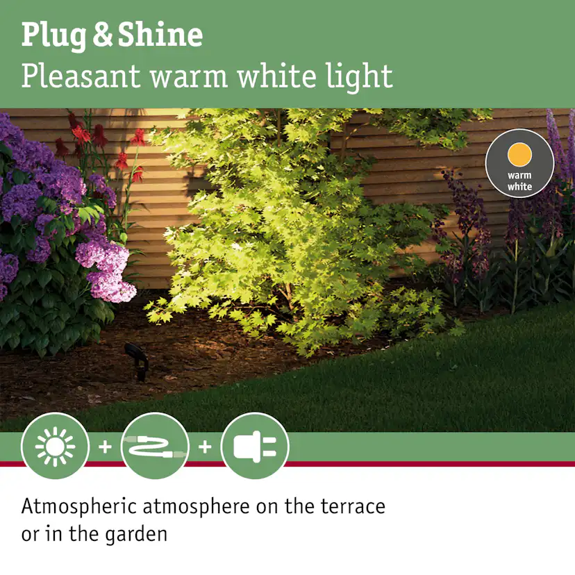 Spotlight Paulmann Sting Plug & Shine LED IP67 24V Förlängningsset 3-pack med Kabel