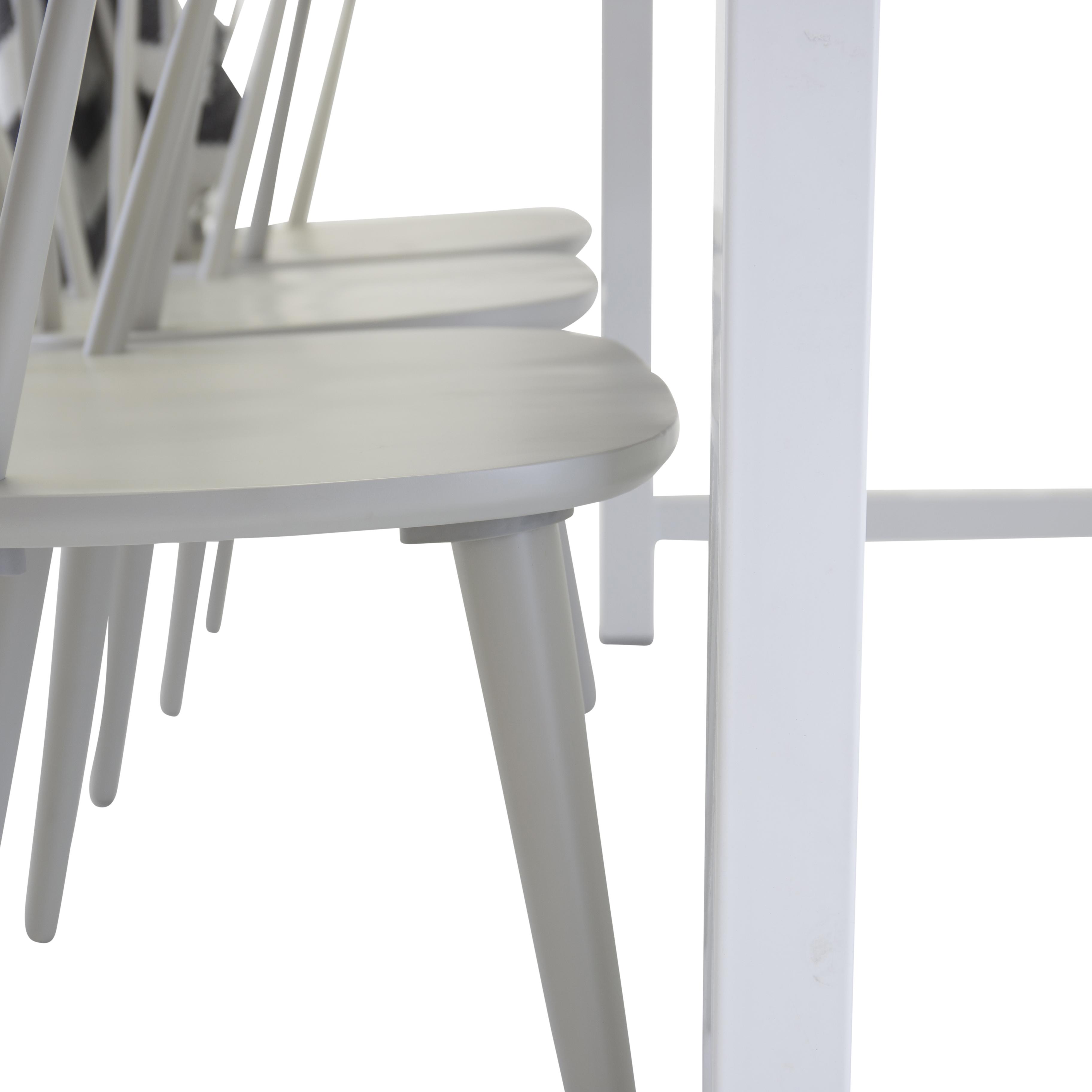 Matgrupp Venture Home Clara med 6 Brum Stolar Ljusgrå