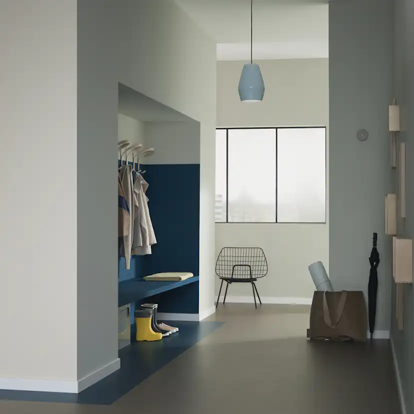 Linoleumgolv Forbo Marmoleum Click 30x30 cm Petrol med Klicksystem