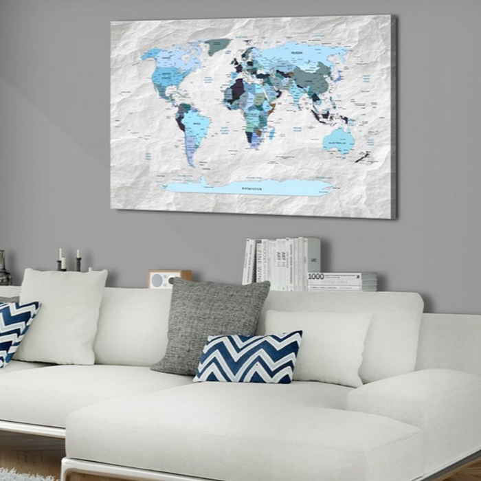 Tavla Arkiio World Map Blue Pilgrimages