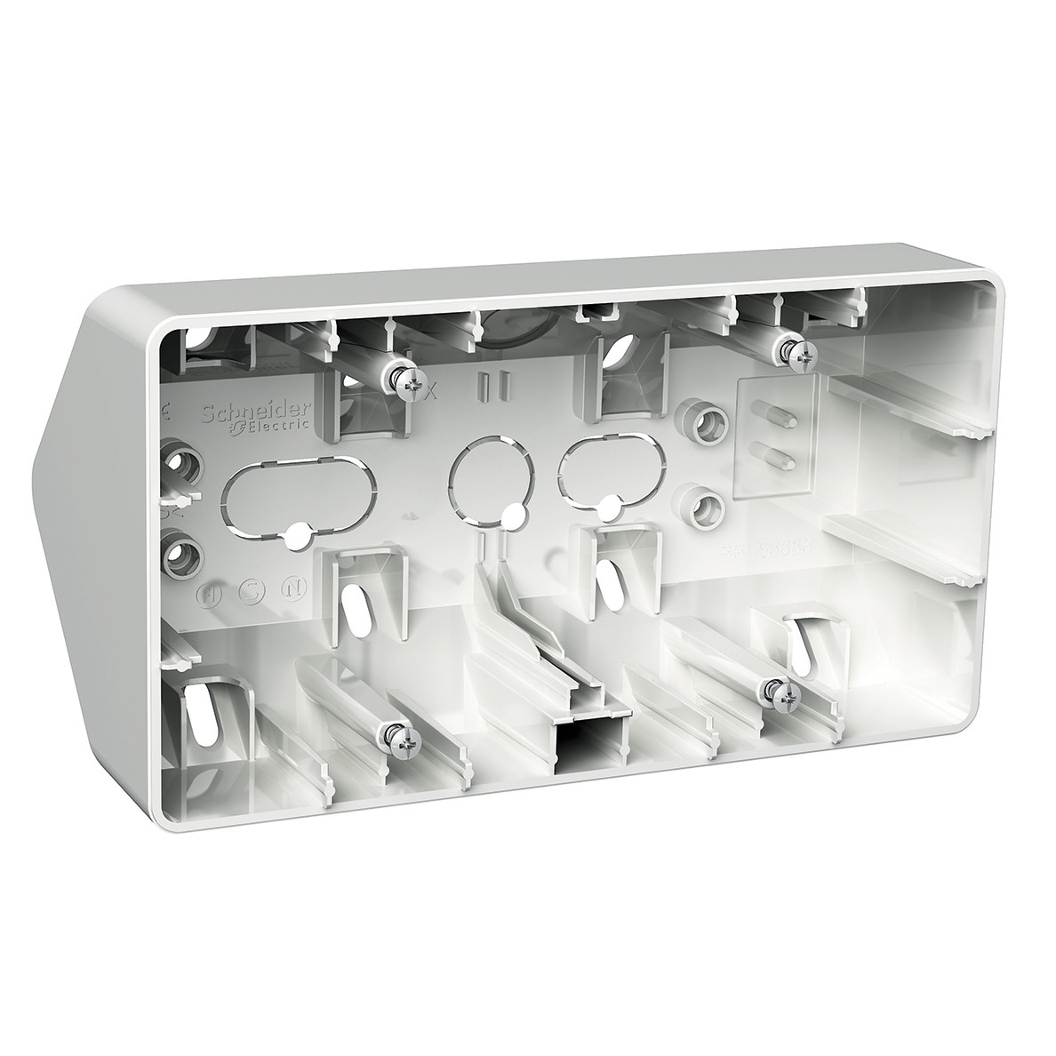 Hörnbox Schneider Electric Exxact 2-fack