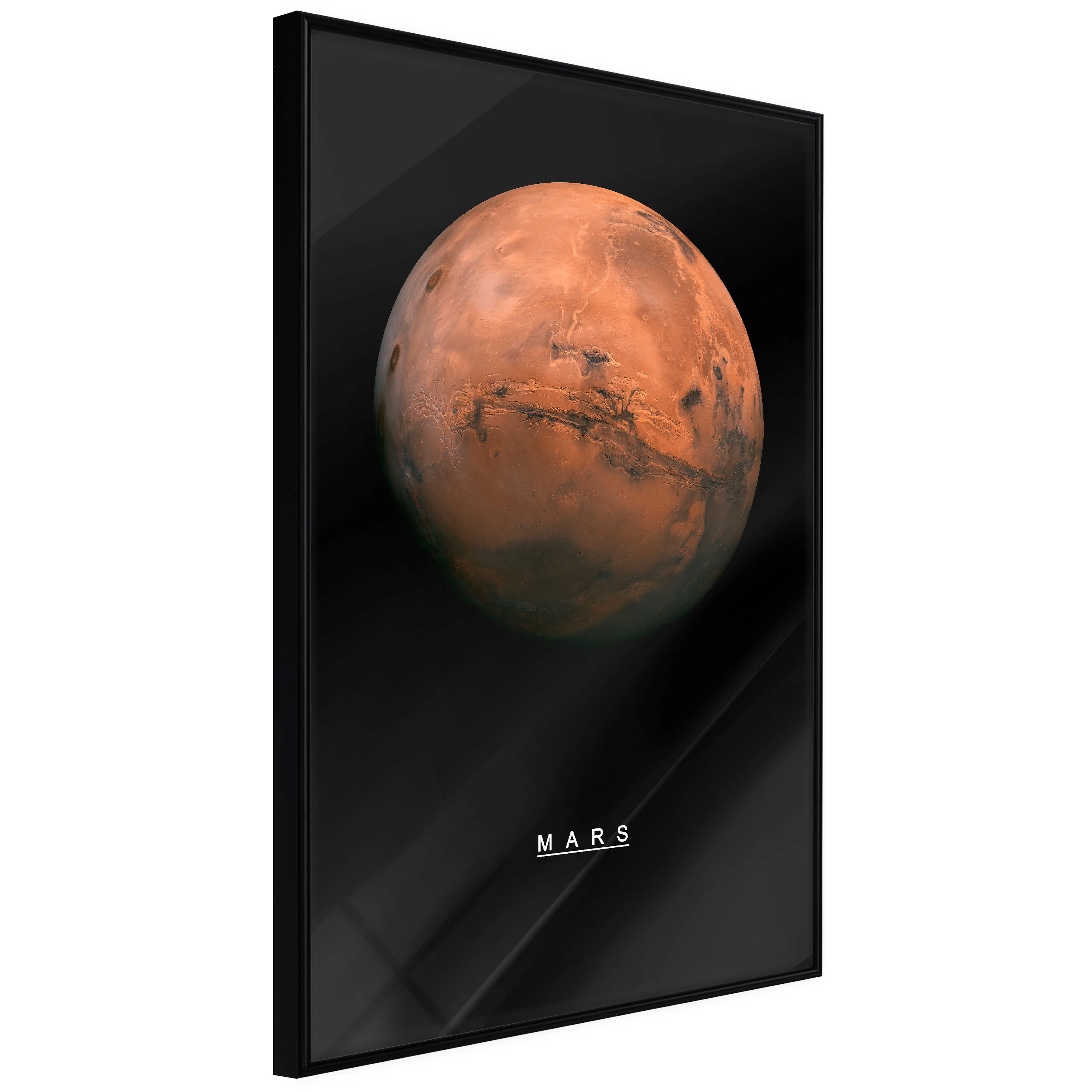 Affisch - Mars [Poster] 40x60 Svart ram, 40x60 cm