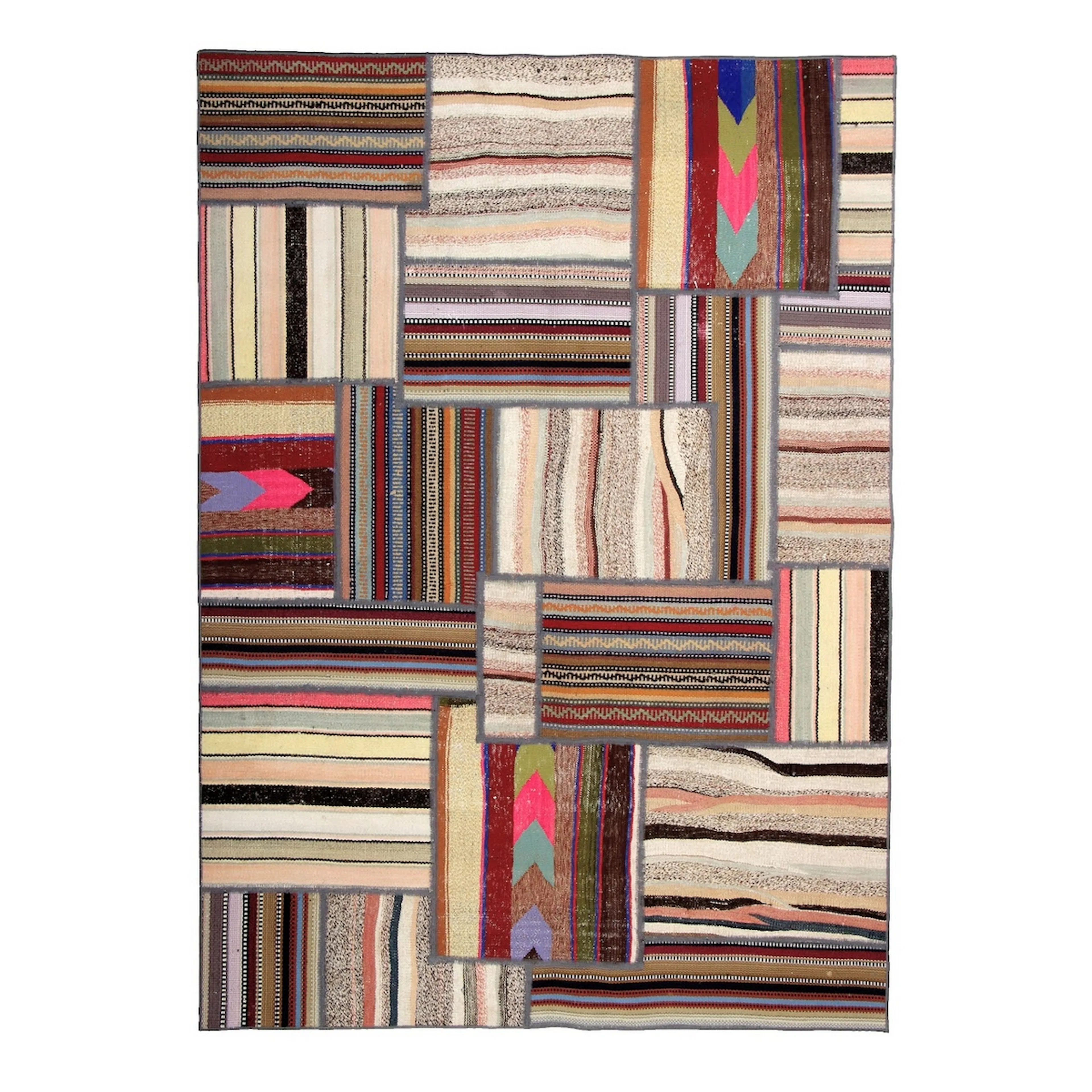 Persisk Patchworkmatta Arkiio Shiraz/Azerbajdzjan 145x203