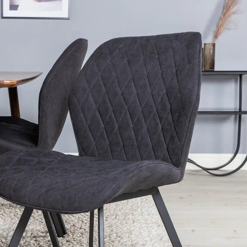 Matgrupp Venture Home Pobbie med 6 Geneva Stolar Polyestertyg