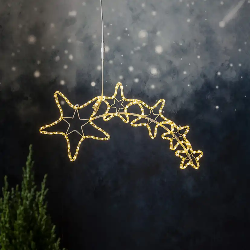 Dekorationsbelysning Star Trading Roterat Komet90 cm 230V