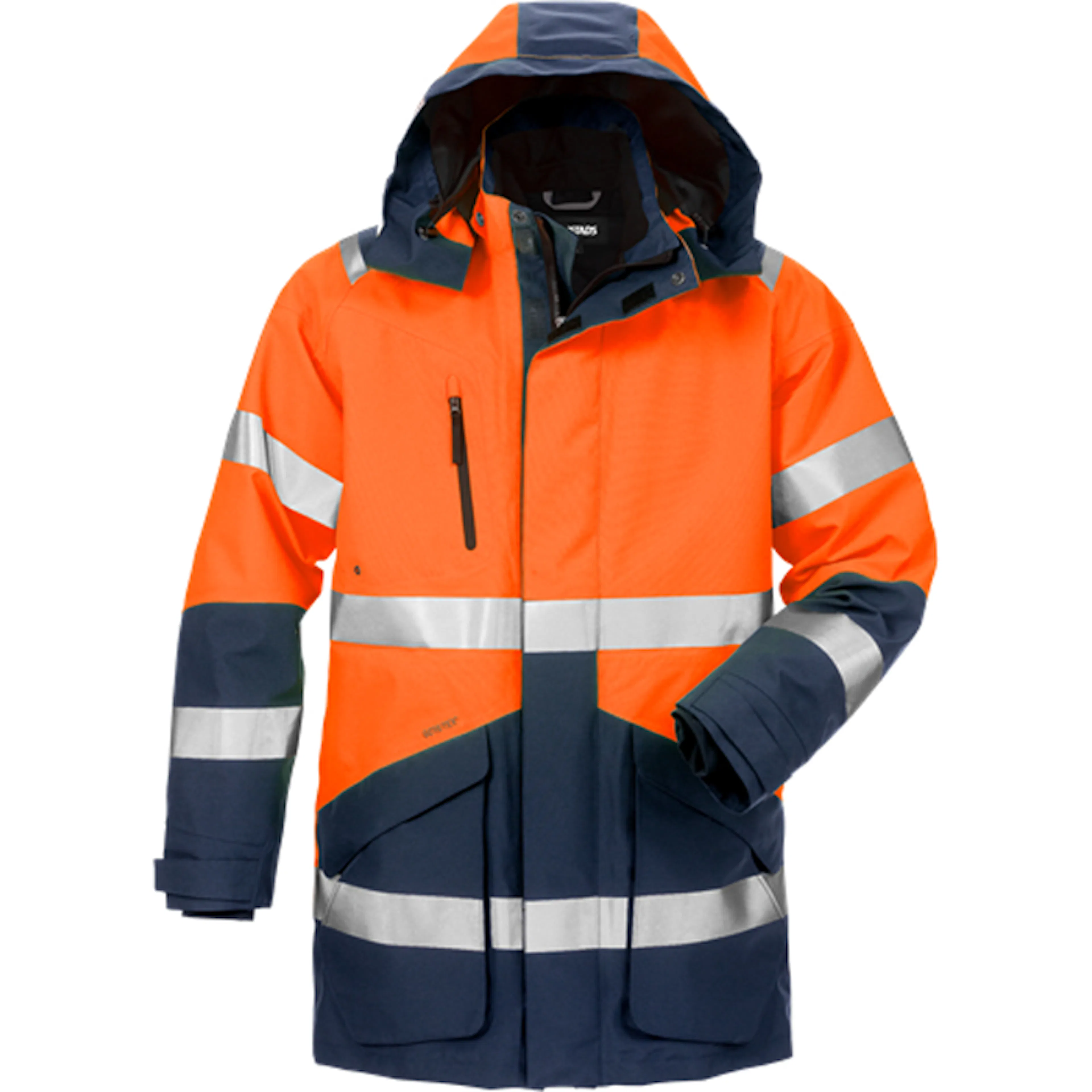 Varselorange/Marinblå