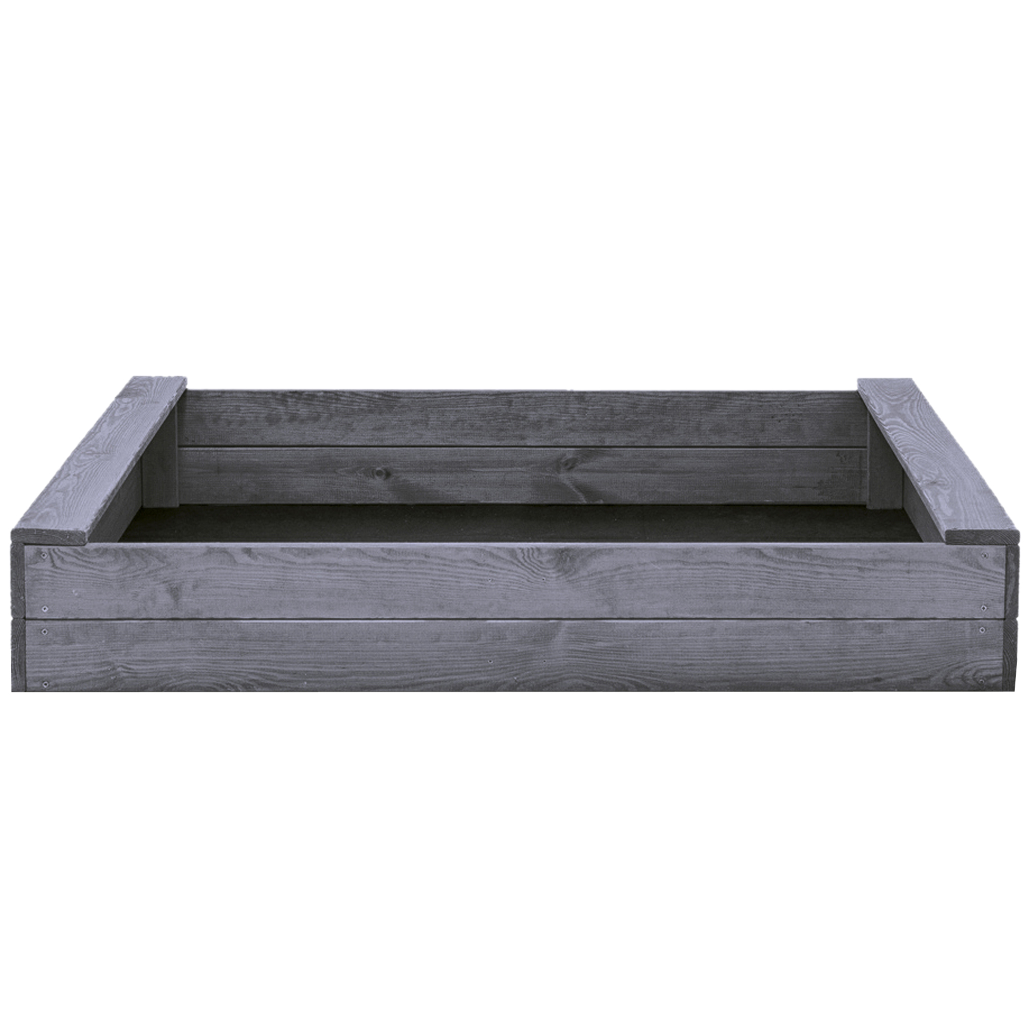 Sandlåda Nordic Play Grå Grundmålad 120x120 cm Smal