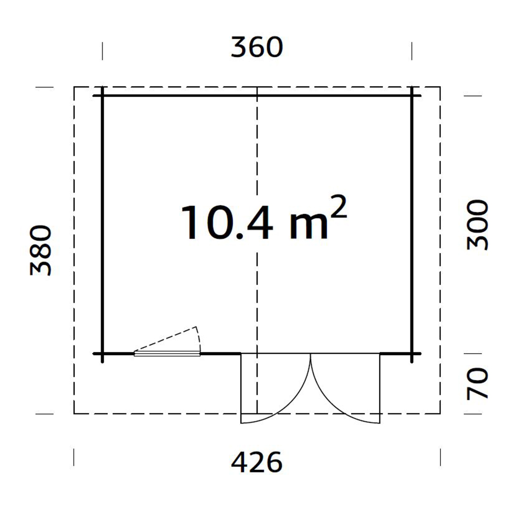 Stuga Palmako Emma 10,8
