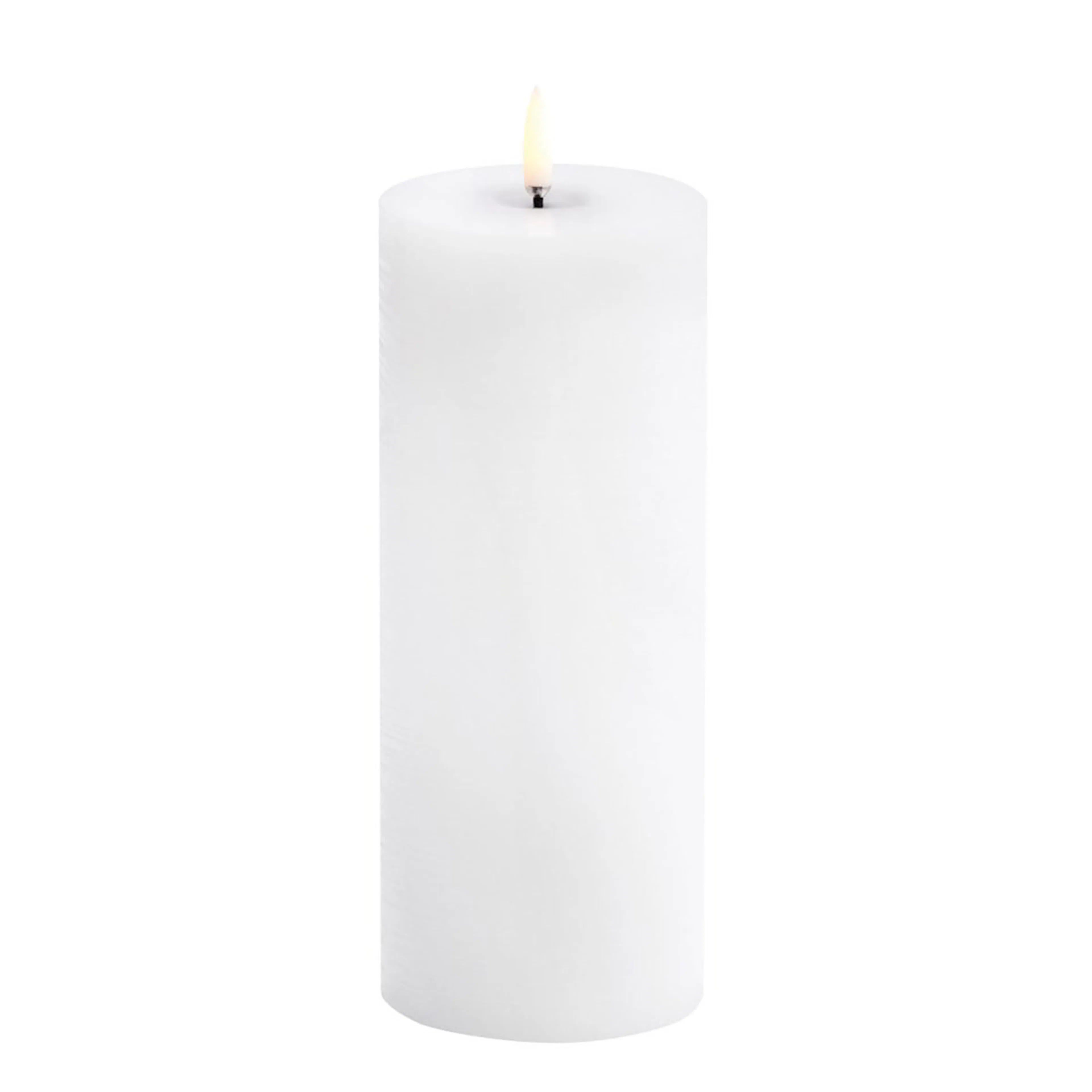 UYUNI LED Blockljus Melted Vit 7,8x20,3 cm Färg: Nordic White, Höjd: 203 mm