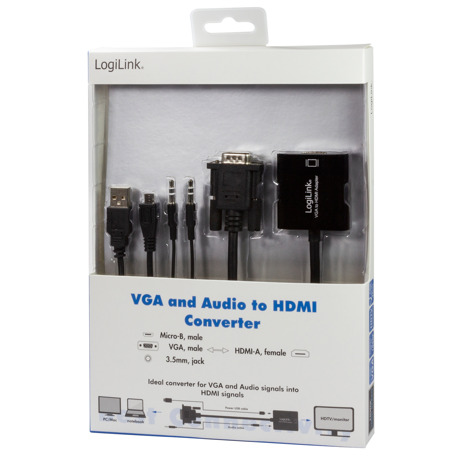 VGA + USB-ljud - HDMI