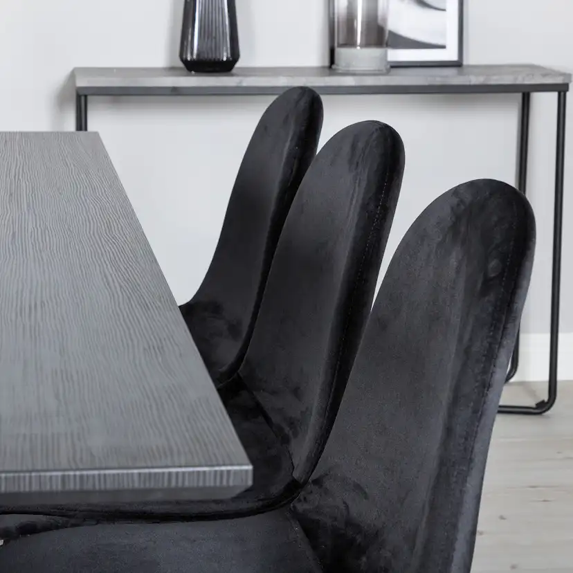 Matgrupp Venture Home Marina med 6 Polar Velvet stolar