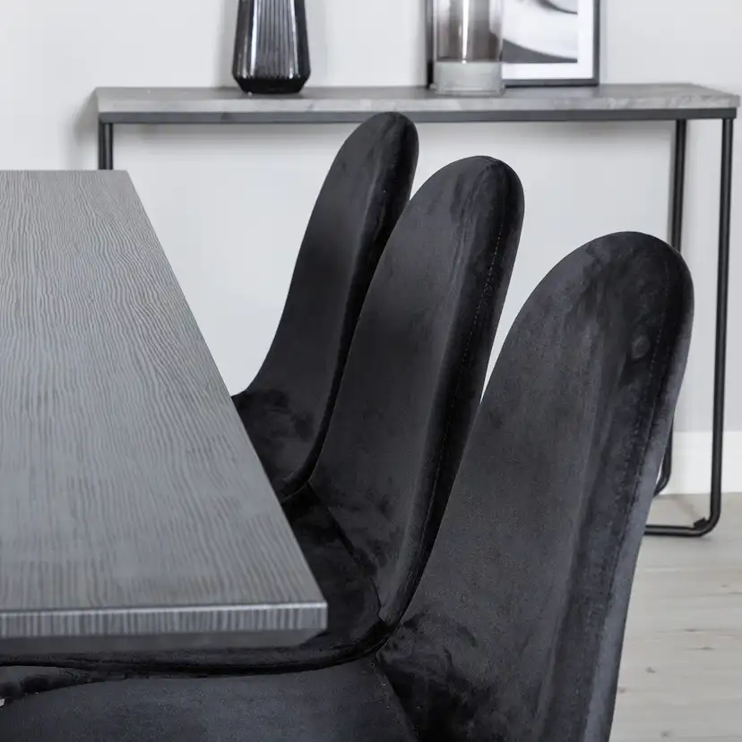 Matgrupp Venture Home Marina med 6 Polar Velvet stolar