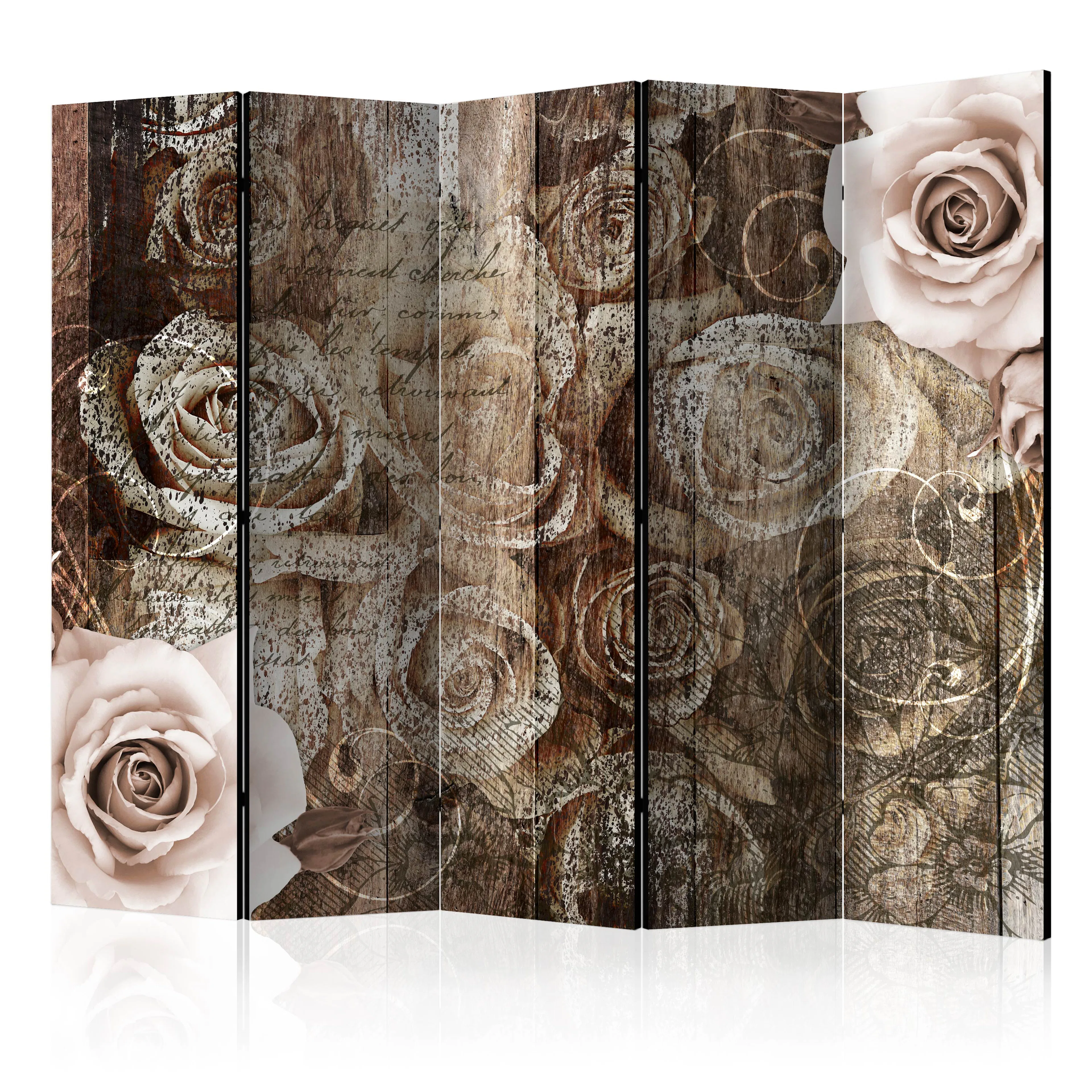 Rumsavdelare Arkiio Old Wood and Roses II 225x172 cm