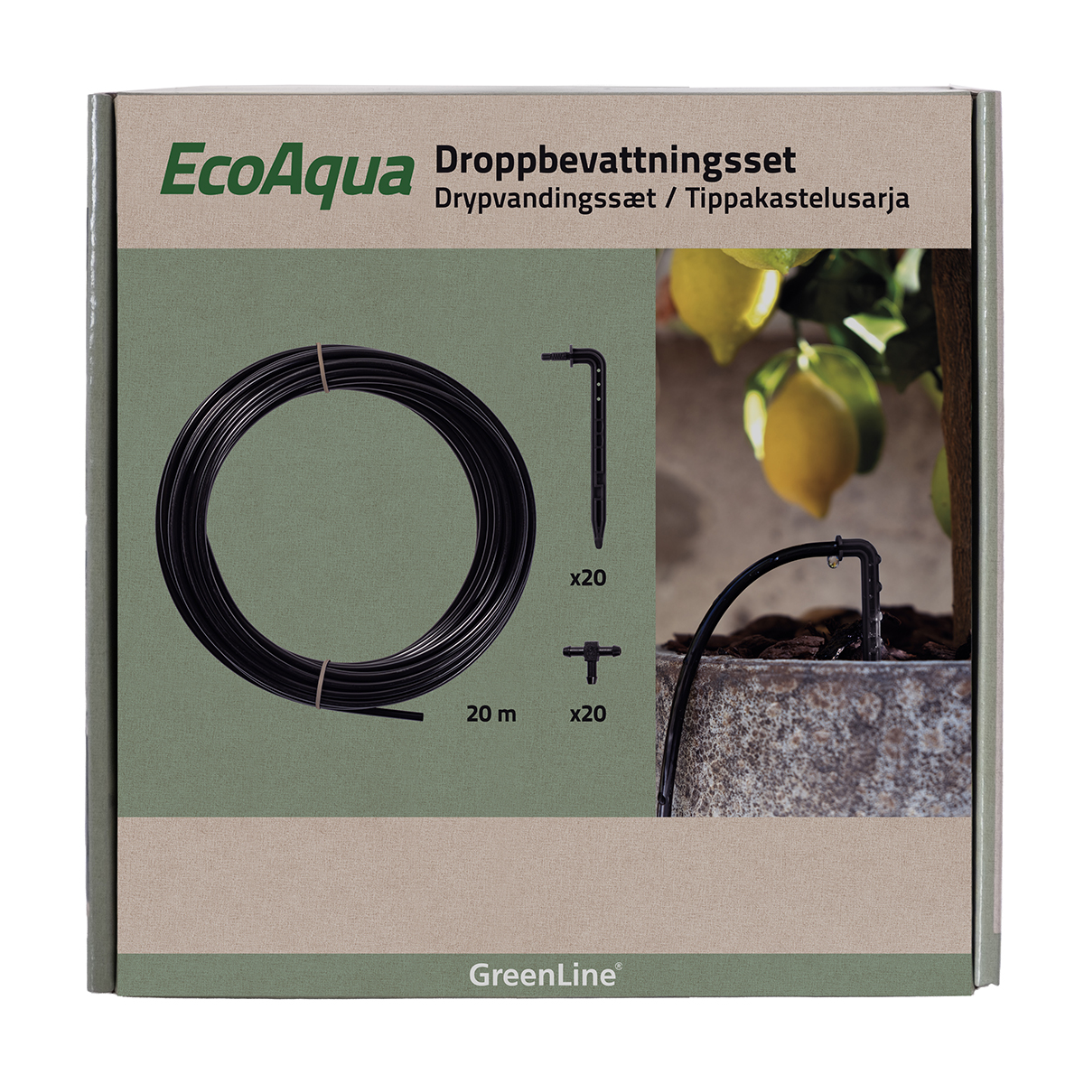 Droppbevattning Greenline 20 EcoAqua