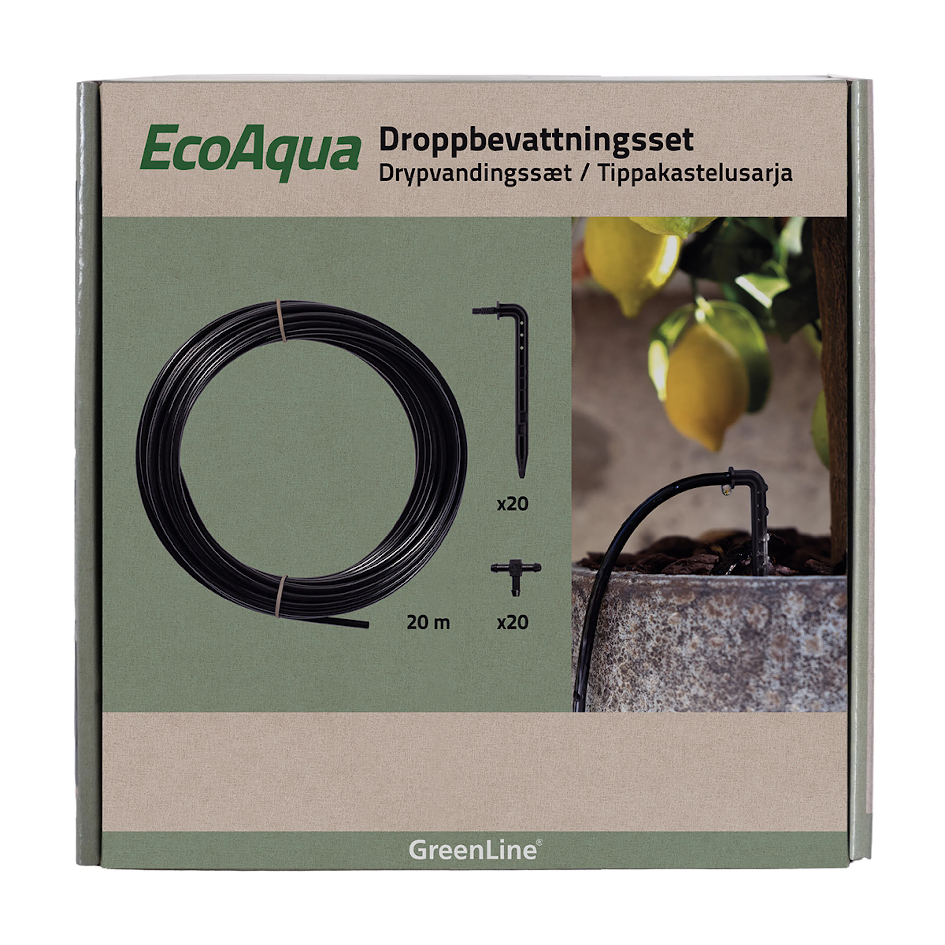 Droppbevattning Greenline 20 EcoAqua