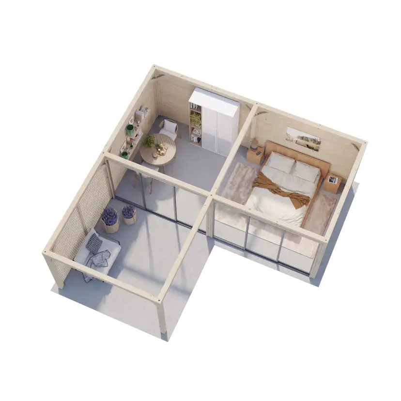 Uterum Palmako Bianca 24,9 m2 Set 513 Slide Plus
