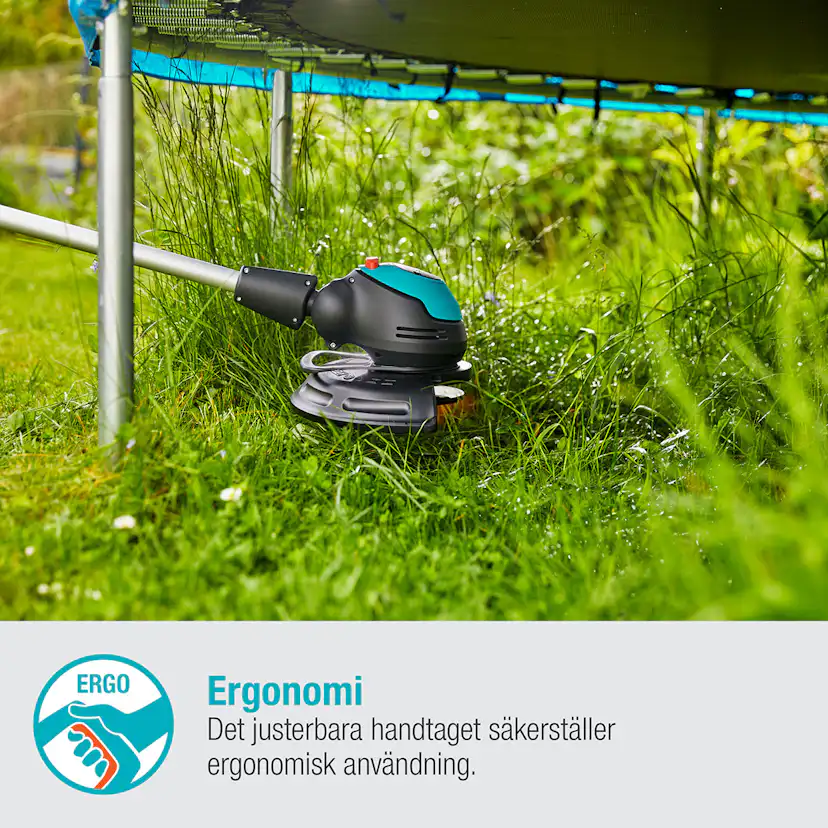 Trimmer Gardena EasyCut 23/18V P4A med Batteri & Laddare
