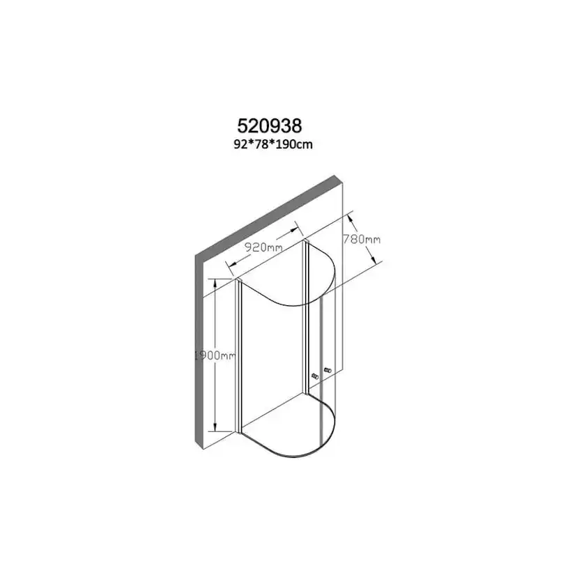 Duschhörn Bathlife Mitt svart