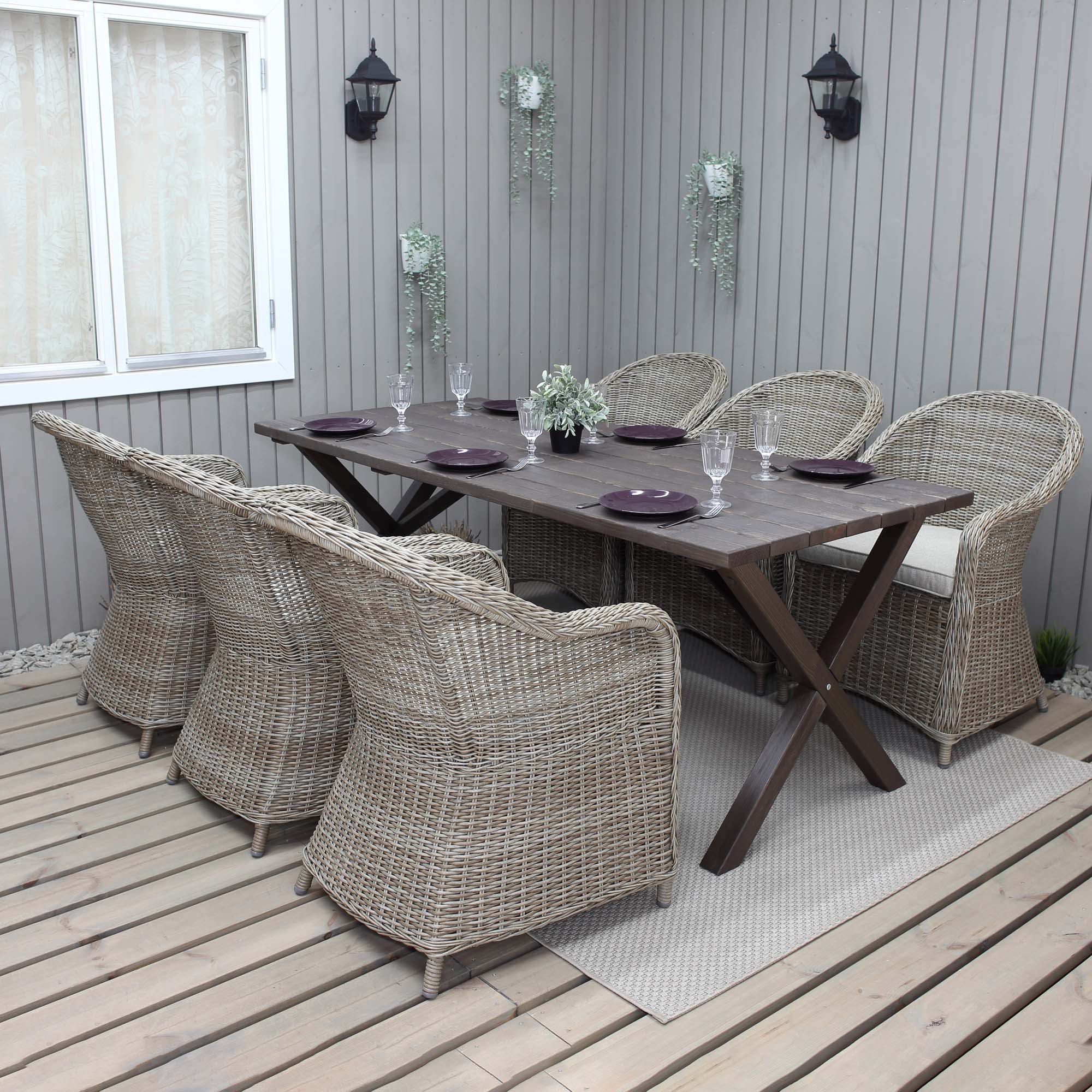 Trädgårdsfåtölj Baltic Garden Belize 2-pack