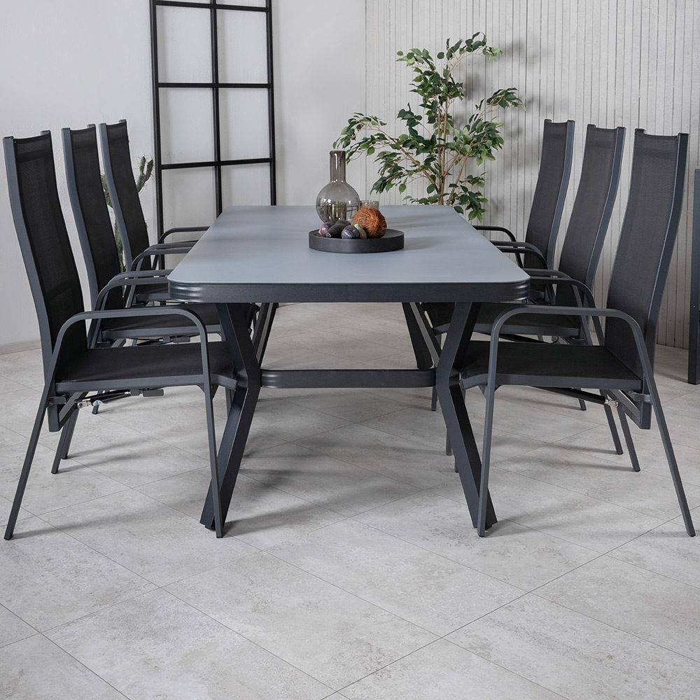 Matgrupp Venture Home Vyn med 6 Curz Matstolar