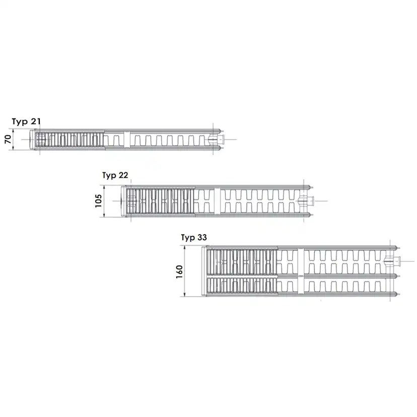 WRS 11-208 Typ 11, LxHxD:800x200x100 mm
