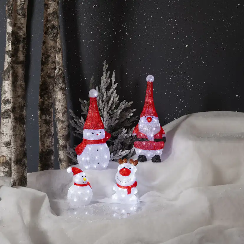 Dekorationsfigur Star Trading Crystalo Tomte