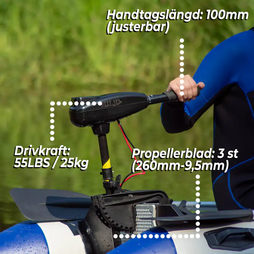 Båtmotor Deep Sea Elektrisk 55LBS