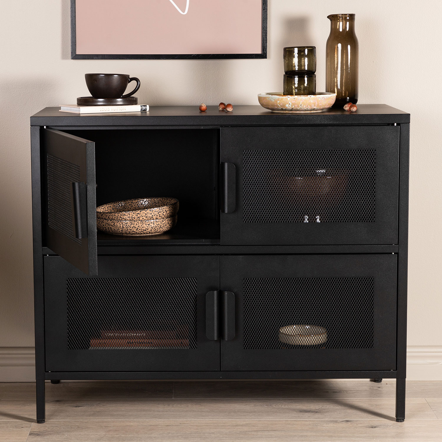 Nett Cabinet - Black Svart