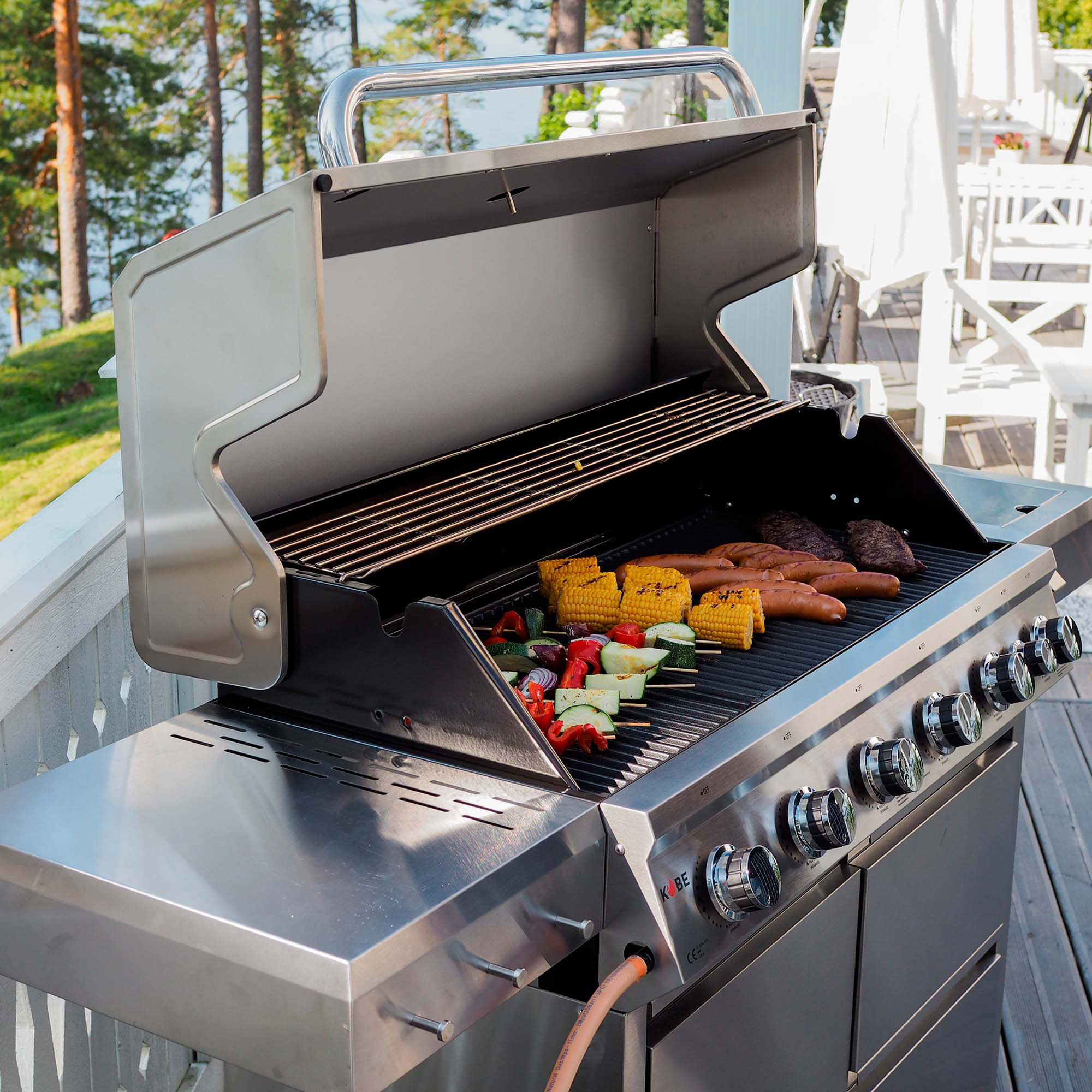 Gasolgrill Kobe Premium 6+1 RST PRE Grå