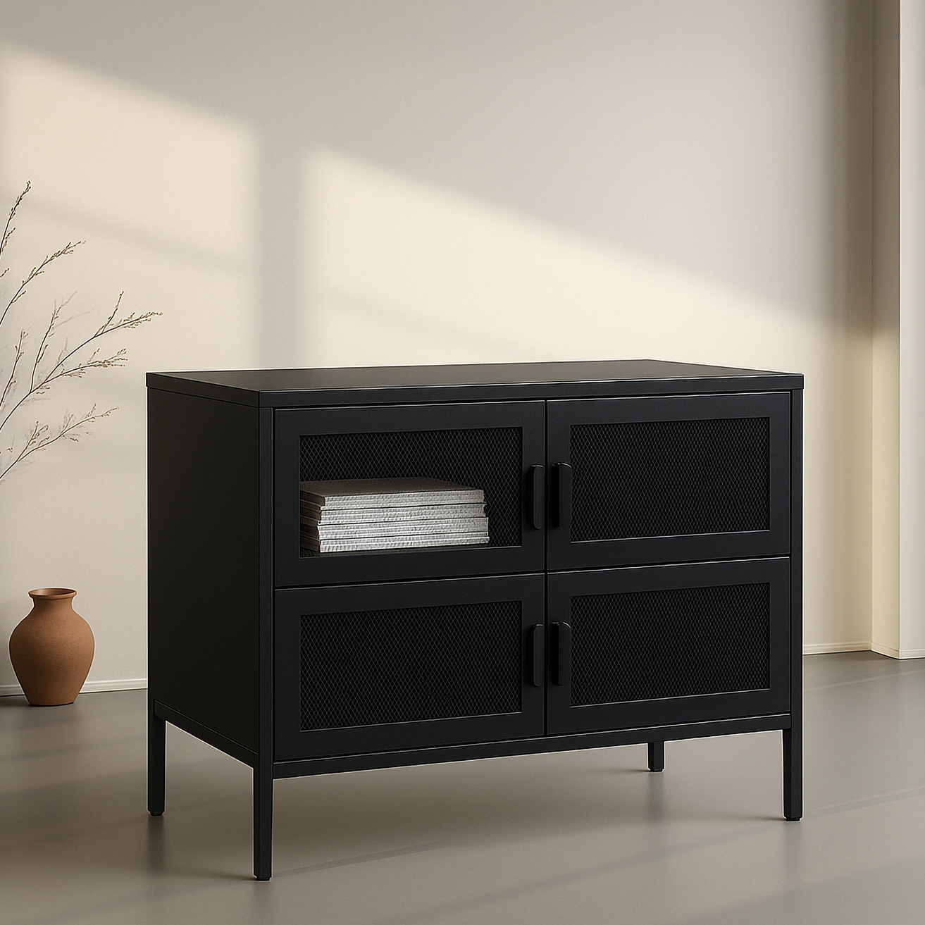 Nett Cabinet - Black Svart