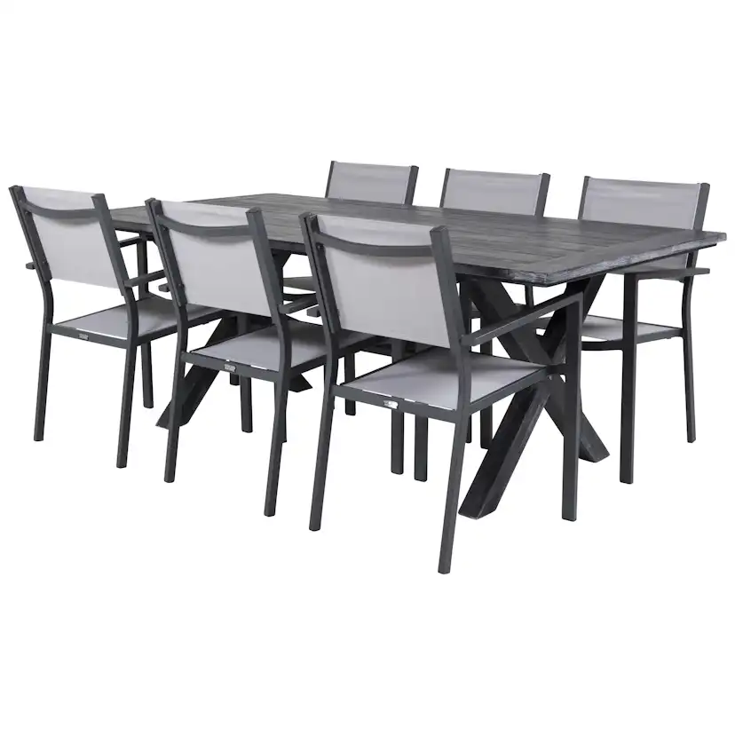 Matgrupp Venture Home Rossi 200 med 6 Copacabana Matstolar