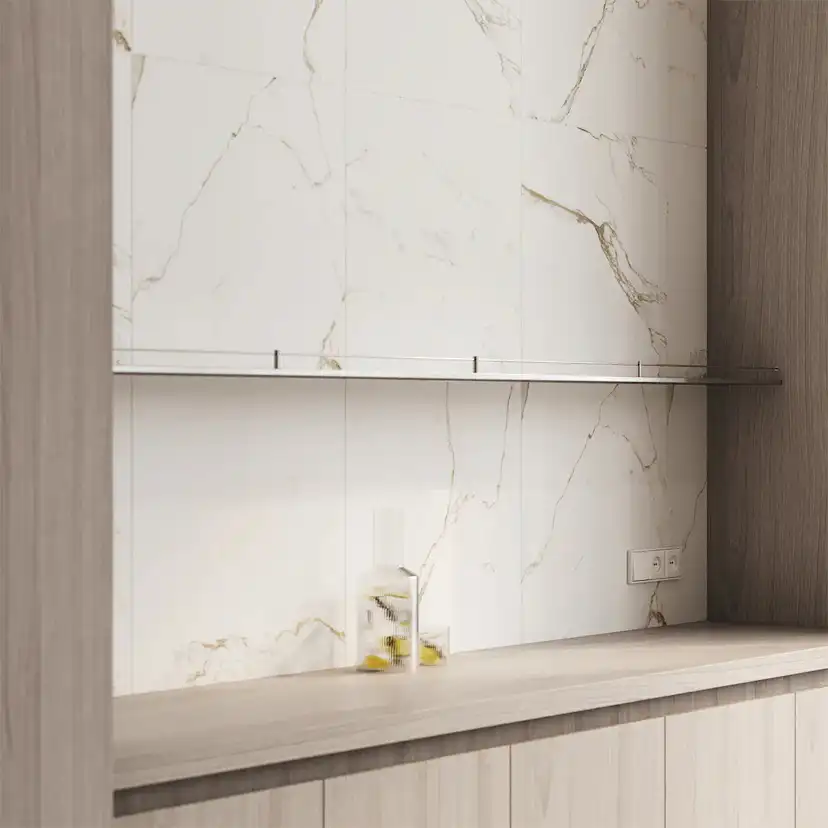 Klinker Carrara Gold Marmor Matt 60x60