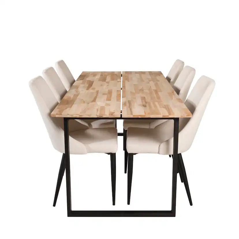 Matgrupp Venture Home Cirebon med 6st Leone Stolar