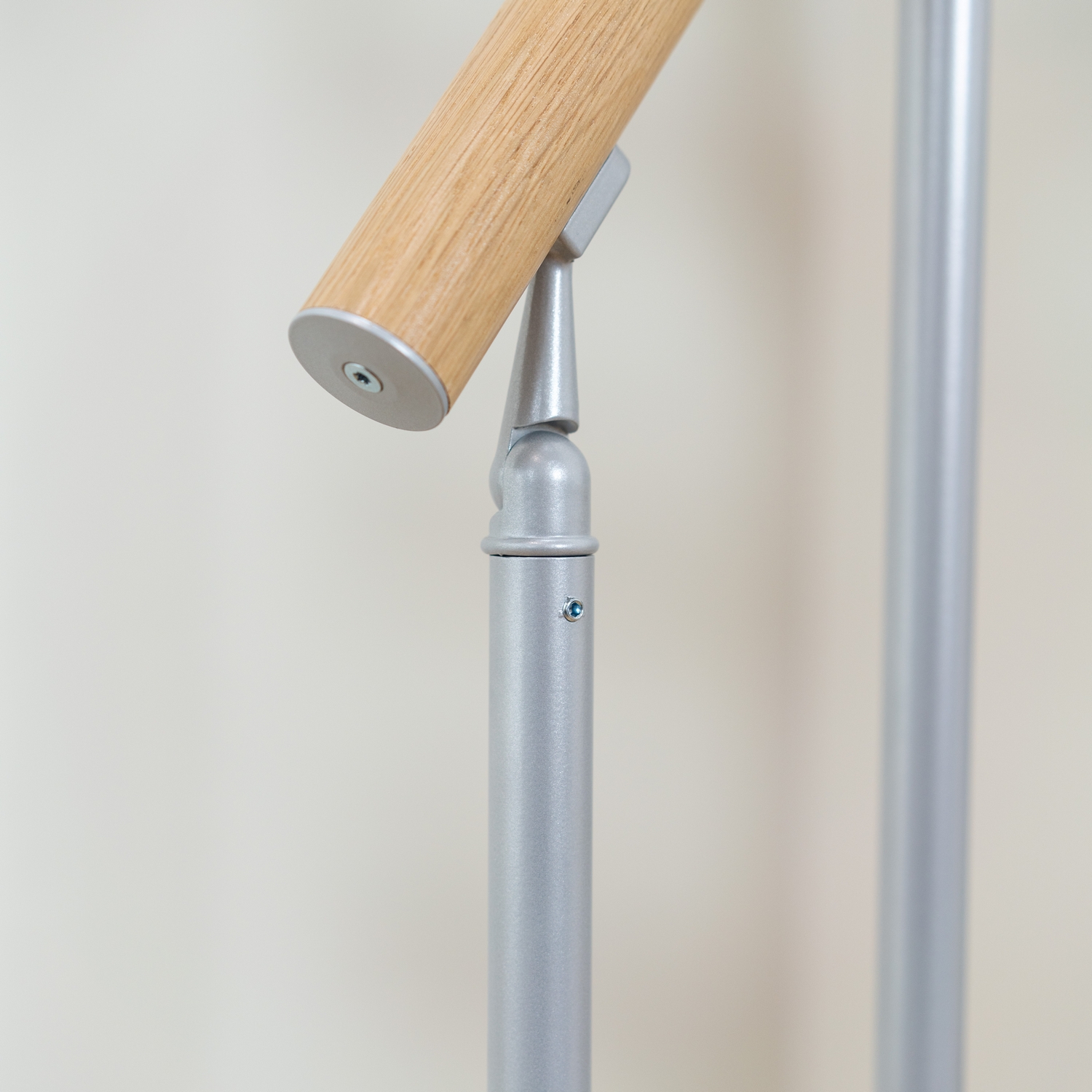 DUBLIN ek steg 1/4 svängd pearl grey CLASSIC II räcke 11T 71 Grå, LxB: 1890x710 mm