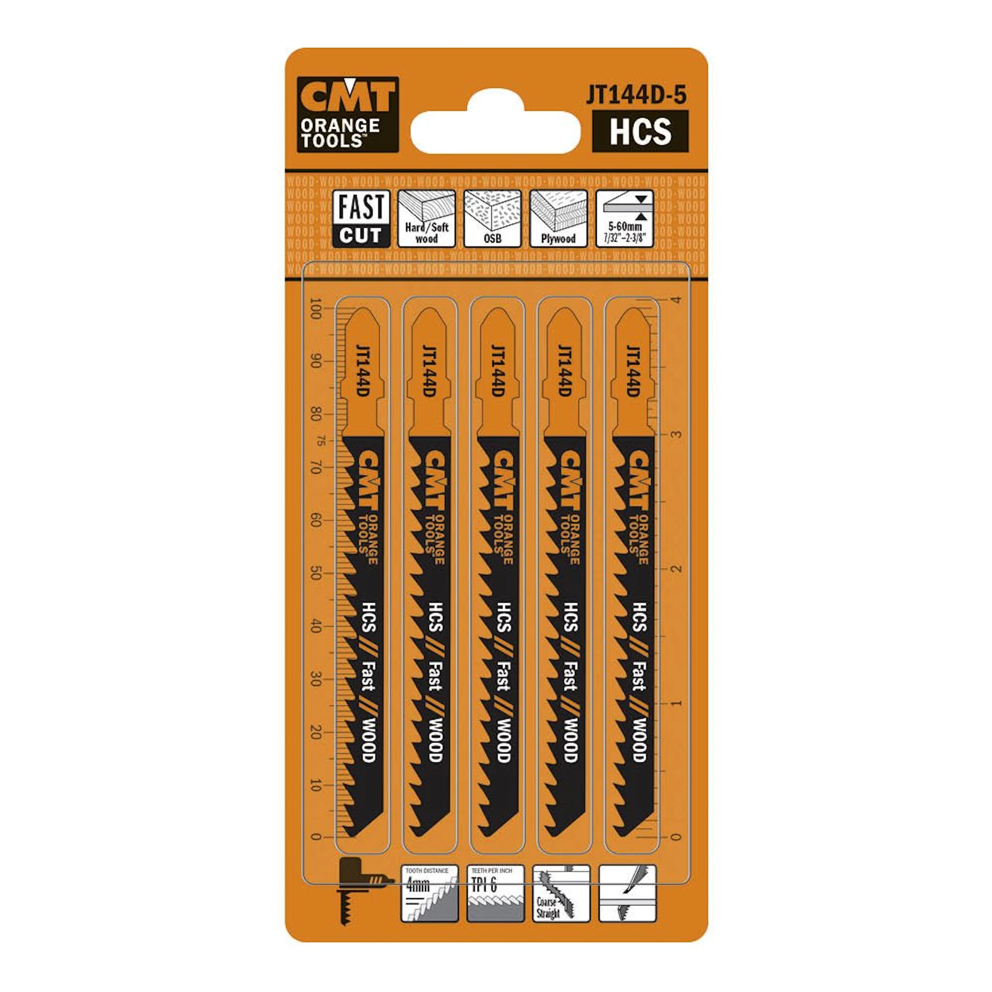 Sticksågblad CMT Orange Tools Trä 75mm HCS Fast