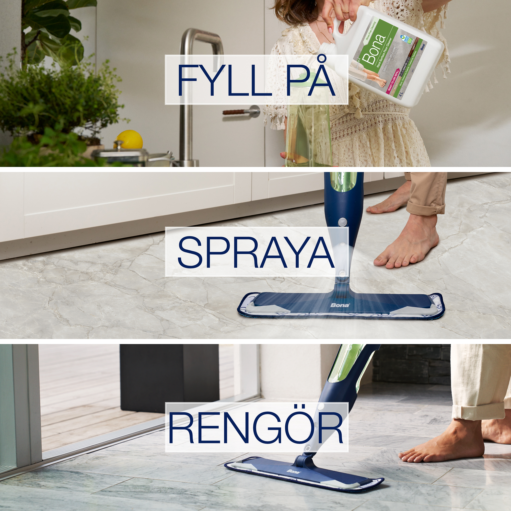Cleaner Bona för Klinker och Laminat 4 liter