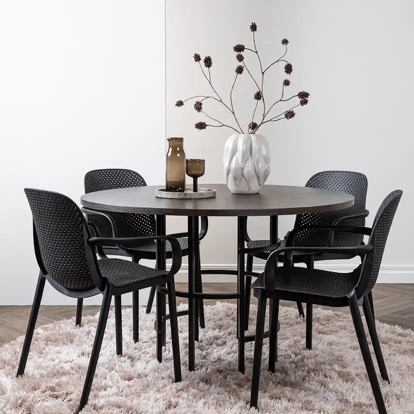 Matgrupp Venture Home Copenhagen med 4 Baltimore Stolar