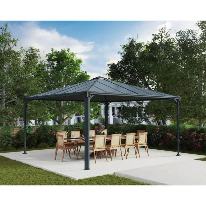 Paviljong Canopia by Palram Milano med Stabil Aluminiumprofil och Polykarbonattak